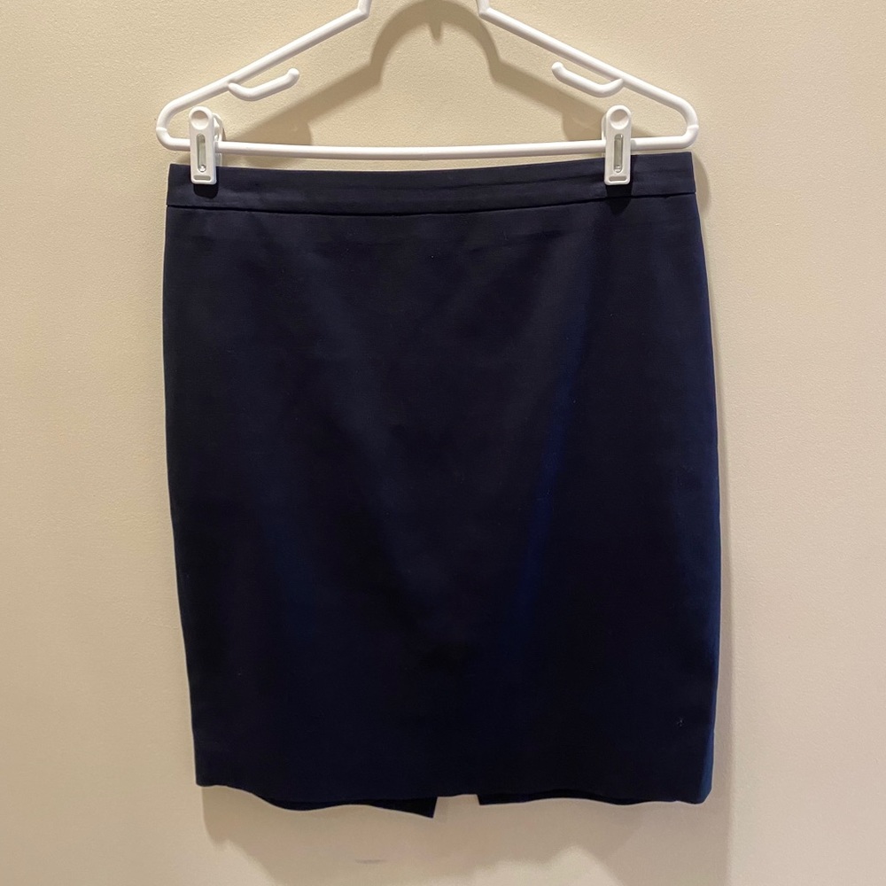 J. Crew Navy Pencil Skirt